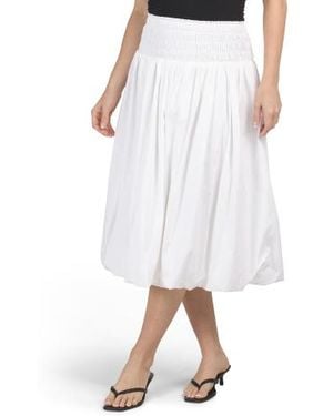 Marshalls Bubble Skirt With Elastic Waist For - White