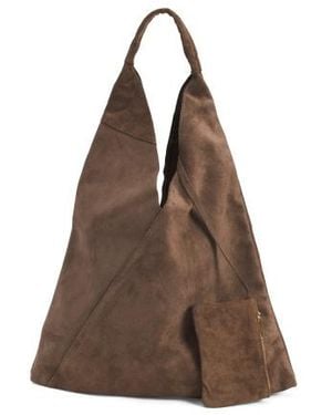 Marshalls Suede Hobo With Pouch For - Brown