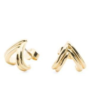 Marshalls 14Kt Plated Karessa Stud Earrings For - Metallic