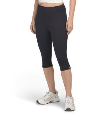 Marshalls Knee Length Stretch Capri Leggings For - Black