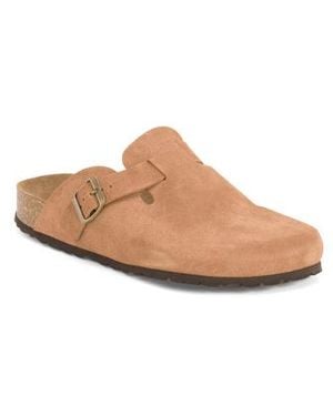 Marshalls Suede Clogs For - White