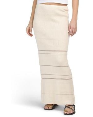Marshalls Knit Maxi Skirt For - White