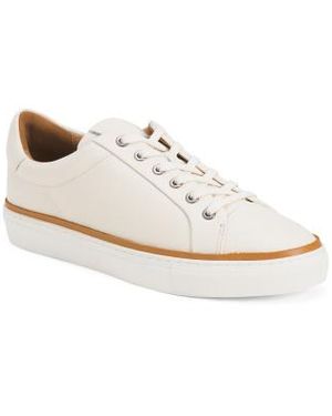 Marshalls Leather Flynn Sport Casual Sneakers For - White