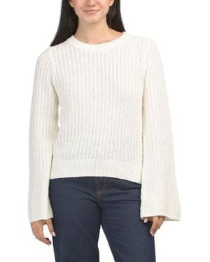 Marshalls Solvang Bell Sleeve Sweater For - White