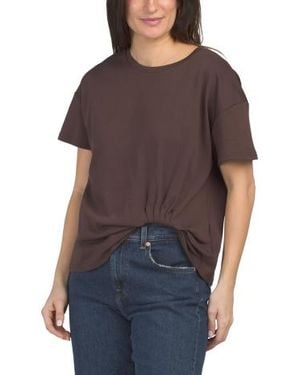 Marshalls Short Sleeve Easy Tuck T-Shirt For - Brown