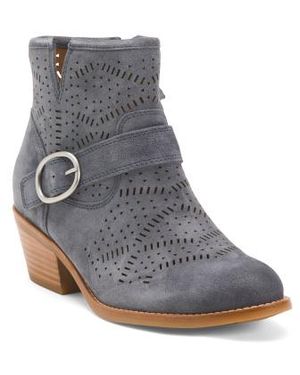 Marshalls Suede Adriana Comfort Booties For - Gray