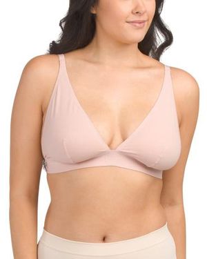 Marshalls Cotton Blend Beauty Triangle Bralette For - Natural