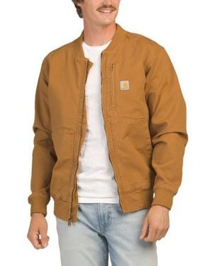 Marshalls Relaxed Fit Duck Jacket For - Brown