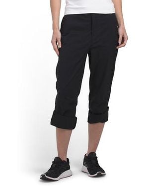 Marshalls Rollable Cuff Aspin Capri Pants For - Black