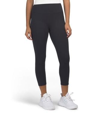 Marshalls Stretch Capri Leggings With Side Pockets For - Blue