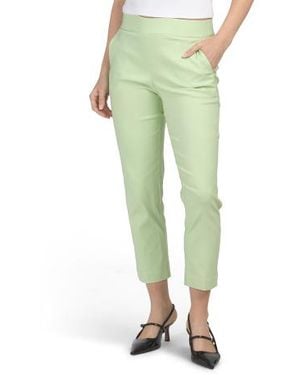Marshalls Petite Luxe Pants With Pockets For - Green