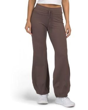 Marshalls Lux Harem Balloon Leg Pants With Fold Over Drawstring Waist For - Brown