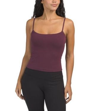 Marshalls Double Layer Chelsea Bra Tank With Adjustable Shoulder Straps For - Purple