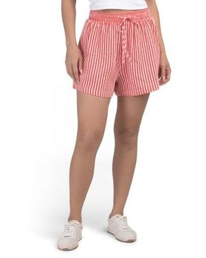 Marshalls Striped Shorts For - Pink