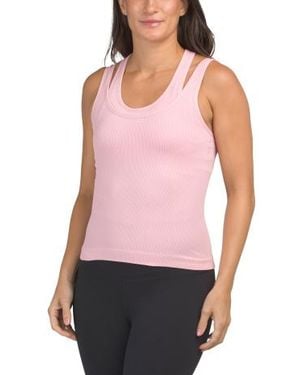 Marshalls Double Layer Bra Tank With Removable Cups For - Pink