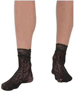 Marshalls Botanical Fishnet Socks For - Brown