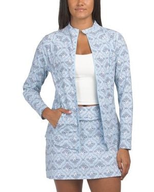 Marshalls Long Sleeve Yoga Jacket For - Blue