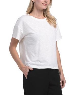 Marshalls Drop Shoulder Crop Top For - White
