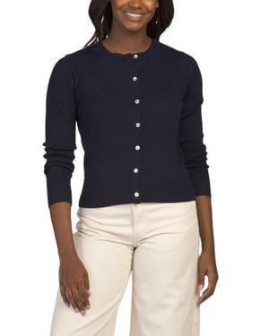 Marshalls Button Front Cardigan For - Blue