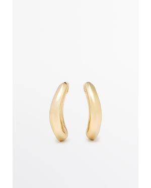 MASSIMO DUTTI Voluminous Hoop Earrings - Metallic
