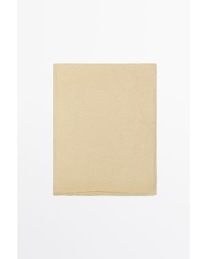 MASSIMO DUTTI 100% Cashmere Scarf - Natural