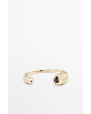 MASSIMO DUTTI Curved Open-Design Bracelet - Multicolour