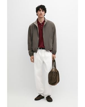 MASSIMO DUTTI Short Reversible Jacket - Brown