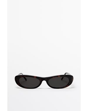 MASSIMO DUTTI Gafas De Sol Rectangular - Negro