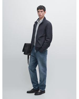 MASSIMO DUTTI Extra Lightweight Water-Repellent Puffer Jacket - Blue