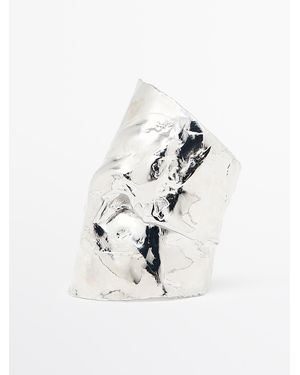 MASSIMO DUTTI Brazalete Moldeado Irregular - Blanco