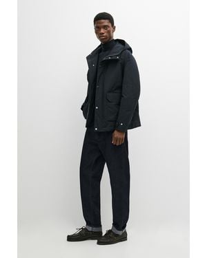 MASSIMO DUTTI Short Quilted Parka With Pocket Details - Black