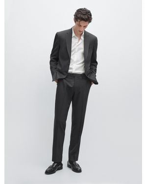MASSIMO DUTTI Cold Wool Suit Trousers - Multicolour