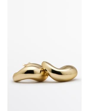 MASSIMO DUTTI Voluminous Hoop Earrings - Metallic