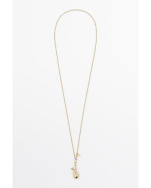 MASSIMO DUTTI Ketting Met Amfoorhanger - Wit