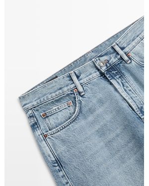 MASSIMO DUTTI Straight-Leg Jeans - Blue