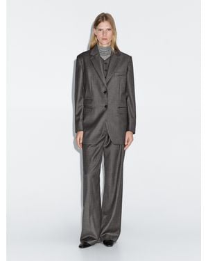 MASSIMO DUTTI Americana Traje 100% Lana - Gris