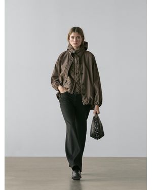 MASSIMO DUTTI Parka With Puff Detail - Brown