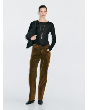 MASSIMO DUTTI Straight-Fit-Cordhose Im Straight-Fit Mit Sulfurous Dye - Mehrfarbig