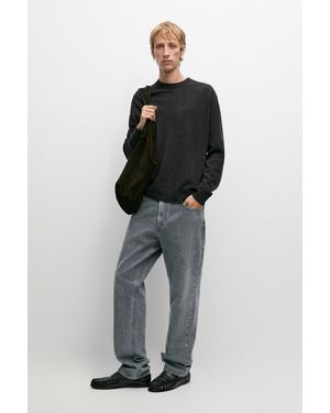 MASSIMO DUTTI Wool Blend Round Neck Knit Jumper - Multicolour