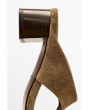 MASSIMO DUTTI Heeled Sandals With Knot - Natural