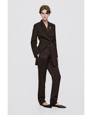 MASSIMO DUTTI Spilla Irregolare - Nero