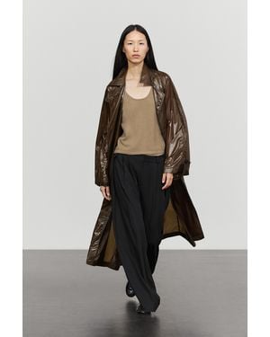 MASSIMO DUTTI Trench Largo Fluido - Multicolor