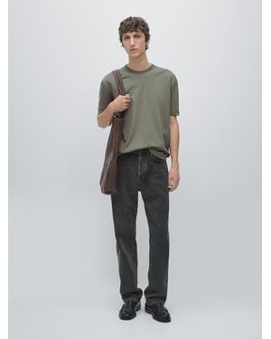 MASSIMO DUTTI Camiseta Medium Weight 100% Algodón - Multicolor