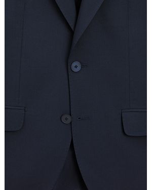 MASSIMO DUTTI Cool Wool Blend Suit Blazer - Blue
