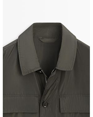 MASSIMO DUTTI Lightweight Jacket With Pockets - Multicolour