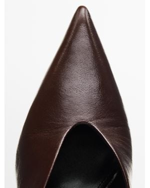 MASSIMO DUTTI High-Heel Slingback Shoes - Black