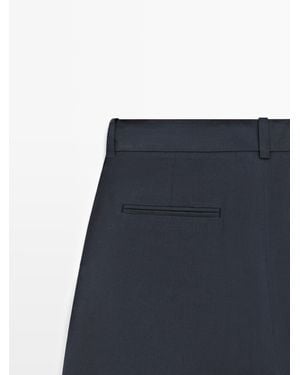 MASSIMO DUTTI Flowing Trousers With Dart Detail - Multicolour