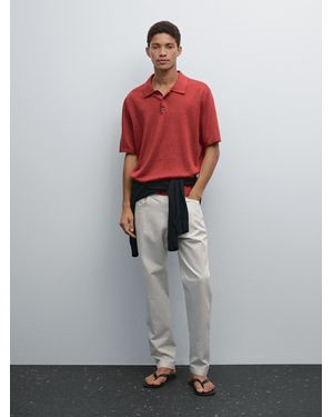 MASSIMO DUTTI Faux Jean Léger Relaxed Fit - Gris