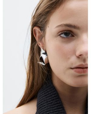 MASSIMO DUTTI Pendiente Mediano - Marrón