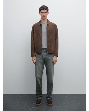 MASSIMO DUTTI Jeans Tapered Fit - Gris